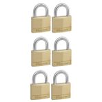 Master Lock – 140EURSIX – 6 aynı anda pirinç asma kilit 40 mm