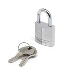 Master Lock 9130EURDCC Anahtarlı Alüminyum Asma Kilit, Gri, 3 x 5,2 x 1,6 cm