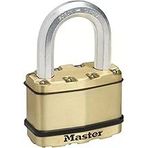 MASTER LOCK ağır hizmet tipi asma kilit [tuş kilidi] [lamine çelik] [hava koşullarına dayanıklı] M15BEURDLF - depolama odaları, garajlar vb. için idealdir.