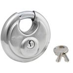 Master Lock Anahtarlı 40D Paslanmaz Çelik Discus Asma Kilit, Gümüş