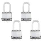 Master Lock M1XQLF Magnum Ağır Hizmet Tipi Açık Asma Kilit, Anahtarlı, 4'lü Paket Anahtarlı, Gümüş