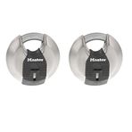 Master Lock Magnum Ağır Hizmet Paslanmaz Çelik Discus Asma Kilit, Anahtarlı, Anahtarlı, 2'li Paket