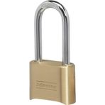 Master Lock Pirinç Şifreli Kilit, Dış Mekan Çiti Veya Kulübe Için Kapı Kilidi, Genişletilmiş 2-1/4-İ