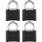 Master Lock Siyah Şifreli Kilit, Özelleştirilebilir Combo Asma Kilit, Kapalı Ve Açık Hava Koşulların