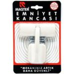 Master Lüks Emniyet Kancası Beyaz - Siyah