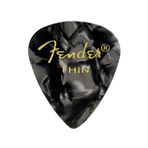 Master Music 351 Premium Celluloid Picks Black Moto - Thin - 1 Adet Pena