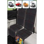 MasterCar 2 Adet Isofix Uyumlu Oto Koltuk Koruyucu Organizer Ana Kucağı Puset Koruyucu Oto Koltuk Kılıfı - Siyah
