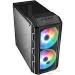 mastercase h500 mesh akrilik panel tempered glass 2x200mm argb led fanlı midtower kas