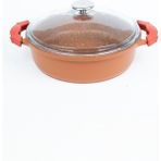 Masterchef Aluminyum Döküm K.yarık Tencere 26 cm - Turuncu