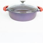 Masterchef Aluminyum Döküm K.yarık Tencere 28 cm - Mor