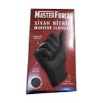 Masterforce Siyah Nitril Eldiven Xl Beden 50'li