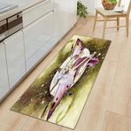 Master_GGGGG Koridor Mutfak Lobisi için Runner Halı 40 cm x 60 cm Mor Elf Yıkanabilir Halı Yolluk Kaymaz Alt Koridor, Yatak Odası Oturma Odası Halısı