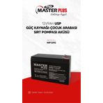 Masterplus 12V9Ah Kuru Akü 12V9Ah Usp Güç Kaynağı-Çocuk Arabası Sırt Pompası Aküsü