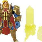 Masters of the Universe HDY37 - He-Man aksiyon figürü, gri gövdeli zırhlı, Power Attack Move & 2 aksesuar parçası, MOTU Netflix çizgi film serisinden esinlenilmiştir, 4 yaşından büyük çocuklar için koleksiyon oyuncağı