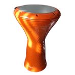 Masterwork Profesyonel Mısır Darbuka Percussion Oryantel Koruyuculu Kılıf ve Alyan Ayarlama Anahtarlı Darbuka (Turunç - Orange)
