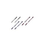 Mastro Art Uniball Eye Micro Roller Kalem UB 150, 0.5 mm, Siyah-Kırmızı-Mavi, 6'lı Set