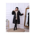 Masyy Moda Kadın Regular Fit Çift Taraflı Uzun Şişme Mont