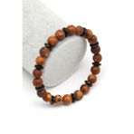 Mat Akik-Coconat Doğal Taş Bileklik 8 Mm Küre Kesim - Blk-2036