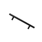 Mat Altın Siyah Mutfak Dolabı Depolama Amerikan Kulpları Kapı Şifonyerleri T Bar Düğmeleri Çekmeceler 160mm 192mm Pirinç Kulplar Mobilya, Siyah 128mm