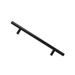 Mat Altın Siyah Mutfak Dolabı Depolama Amerikan Kulpları Kapı Şifonyerleri T Bar Düğmeleri Çekmeceler 160mm 192mm Pirinç Kulplar Mobilya, Siyah 160mm