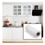 Mat Beyaz Mobilya ve Dolap Kaplama Folyosu 50 CM 50 cm x 2 Metre
