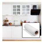 Mat Beyaz Mobilya ve Dolap Kaplama Folyosu 76 CM 76 Cm x 4 Metre