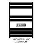 Mat Siyah Alüminyum Havlupan 50*70 Cm Termorad Petsa Slim