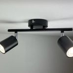 MAT SİYAH İKİLİ LED SPOT LED APLİK LED AVİZE GÜNIŞIĞI AMPULLÜ LED DUVAR APLİK MYL0029472