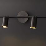 MAT SİYAH İKİLİ LED SPOT LED APLİK LED AVİZE GÜNIŞIĞI AMPULLÜ LED DUVAR APLİK MYL0029473