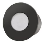 Mat Siyah Metal YUVARLAK Kasa, 3 Watt SENSÖRSÜZ, BEYAZ IŞIK, İç Mekan, Merdiven Ve Basamak Armatürü
