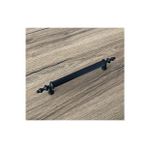 Mat Siyah Mobilya Dolap Mutfak Cekmece Kulpu 192 Mm (19,2 Cm) 10 Adet