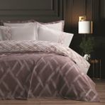 Mata Çeyiz Bella Home 7 Parça Nisan Çift Kişilik Pike Yatak Örtüsü Gelin Seti %100 Organik Pamuk - Yeni Renkler - Gül Kurusu - 240 x 260 cm