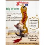 Matatabi Cats Big Worm Sesli Peluş Kumaş Kedi Oyuncağı Matatabi Içerikli (Kedi Nanesi/otu Içermez)