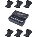 Matateks Bambu Erkek Patik Düz Çorap 200 Iğne Dikişsiz Premium 6’lı Kutulu - 01-Siyah - 41 - 44