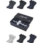 Matateks Bambu Erkek Patik Düz Çorap 200 Iğne Dikişsiz Premium 6’lı Kutulu - Asorti - 41 - 44