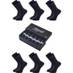 Matateks Bambu Erkek Soket Uzun 45-47 Düz Lacivert Çorap 200 Iğne Dikişsiz Premium 6’lı Kutulu - 166-Lacivert - 45 - 47
