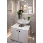 MatBeyaZ Banyo lavabo altı dolap banyo dolabı %100MDF Malzemeli