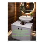 MatBeyaZ Lavabo altı dolap banyo dolabı %100 Mdf malzemeli