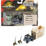 Matchbox Jurassic World Dino Transporter Arabaları Dilophosaurus Lifter JGM09 - Siyah - Beyaz