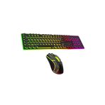 MATECHNO 105 Tuş 2'li Fare ve Klavye Set Kablolu RGB Led Işıklı Oyuncu Klavye & Mouse Seti