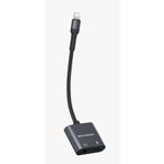 MATECHNO 2 in 1 Lightning Hub Çoklayıcı Kablo Şarj ve Kulaklık Girişli Lightning Aux Dönüştürücü Çevirici