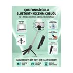 MATECHNO LED Işıklı Bluetooth Selfie Çubuğu & Tripod – 360° Döner Başlık, Uzaktan Kumandalı, Katlanabilir Tasarım