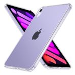Matekxy iPad Mini 6 Kılıf, [Askeri Sınıf Koruma] [Sararmaz] [İnce ve Sert Sırt] [Ultra İnce Kapak] [Kalem 2'yi Destekler] iPad Mini 6. Nesil (8,3 inç, 2021) için Kılıf - Kristal Şeffaf