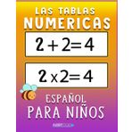 Matematica Para Niños en Español Las Tablas Numericas Suma-Resta-Multiplicacion Y Division