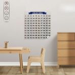 Matematik Öğreten Yüzlük Tablo Duvarda Iz Bırakmaz Akıllı Kağıt Yapışkansız Statik 60X60 cm (3791)