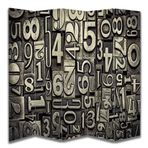Matematik Tasarımlı Oda Bölücü Paravan 180 x 200 cm