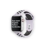 MATEO Apple Watch Uyumlu 2 3 4 5 6 42/44 Mm Silikon Kordon Kayış T500/promax/t700/i7pro/w26+/dtno1/3/mh37
