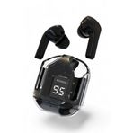 MATEO Bluetooth Kulaklık Kadın Erkek ios Android Uyumlu Dokunmatik Stereo Şeffaf LED Ekran Extra Bass TWS