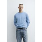 MATERIAL Erkek Bisiklet Yaka Kışlık Bebe Mavi Bol Sweatshirt