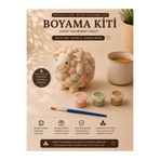 matheon Koyun Biblo Boyama Kiti – 3 Renk Boya ve Fırçalı Dekoratif DIY Hobi Seti
